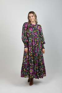 Sale: Carla Maxi Dress Long Sleeve Cotton