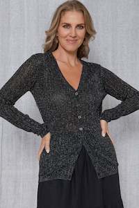 Beverly Cardigan Black Lurex