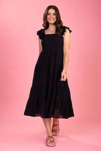 Sandy Midi Dress Black