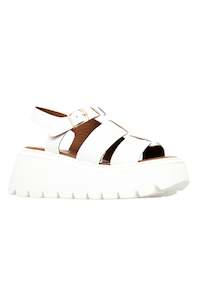 Footwear: Clemency White Sandal