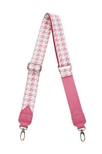 Bags 1: Houndstooth Strap Pink