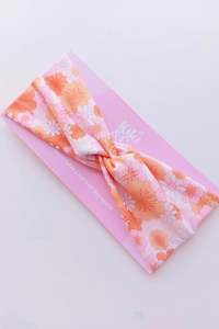 Headband Pink/Orange Floral