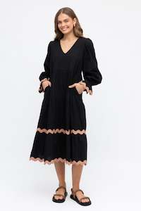 Dresses 1: Black Midi Dress