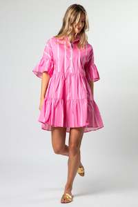 Dresses 1: Catalina Dress Bubblegum Stripe