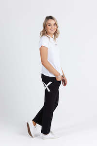 Avenue Pants Black with White X