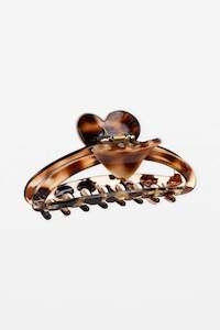 Hair Claw Oval Tort With Heart