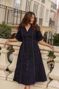 Dresses 1: Dana Denim Dress Indigo Blue