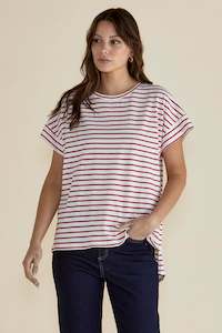 Willa Tee Red Stripe