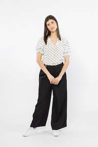 Billie The Label 1: Curious Pant Black Washer Satin