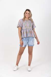 Ottie Top Lineal Stripe