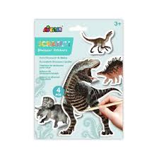 Toy: Avenir Scratch -  Dinosaur Stickers