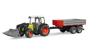 Toy: Bruder - Claas Nectis 267F with Front Loader & Tipping Trailer