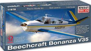 Toy: Minicraft Model Kits: 1/48 Beechcraft Bonanza V35