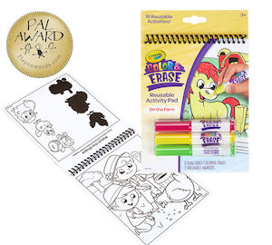 Toy: Crayola - Color & Erase Reusable Activity Pad - On the Farm