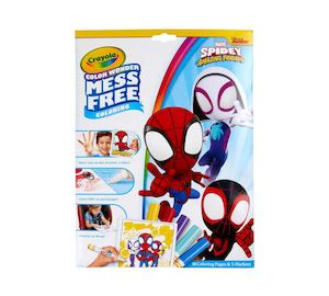 Crayola - Colour Wonder Mess Free Colouring Pad & Markers - Spidey