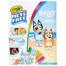 Crayola - Colour Wonder Mess Free Colouring Pad & Markers - Bluey