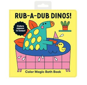 Mudpuppy - Color Magic Bath Book - Rub-A-Dub Dinos