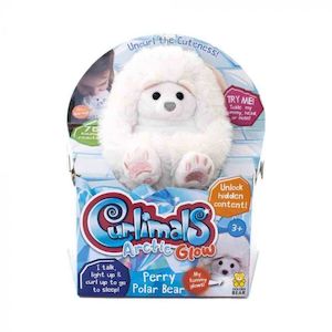 Toy: Curlimals - Arctic Glow Perry Polar Bear