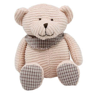 Toy: Teddytime: Pink Bear with Tartan Scarf