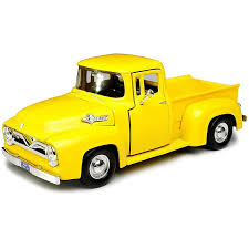 MotorMax Timeless Legends 1:24 - 1955 Ford F-100 Pickup Yellow