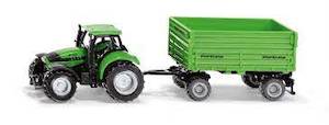 Toy: Siku 1606 - Deutz-Fahr with Fortuna 4-Wheel Trailer