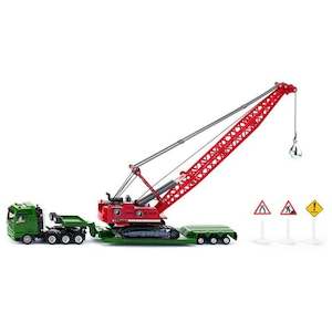 Toy: Siku 1834 - MAN with Liebherr Excavator, Wrecking Ball & Signs