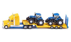 Toy: Siku 1805 Farmer - 1:87 Freightliner Truck with 2 New Holland Tractors