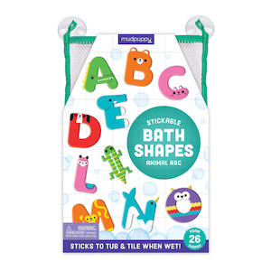 Mudpuppy - Stickable Bath Shapes Animal ABC