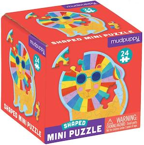 Mudpuppy - Mini Shaped Puzzles Rainbow Lion