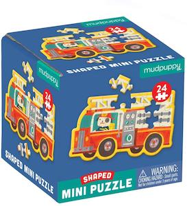 Toy: Mudpuppy - Mini Shaped Puzzles Fire Truck