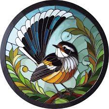 Wall Art - Stained Glass Hanger - Fantail