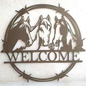 Wall Art - Horse Welcome