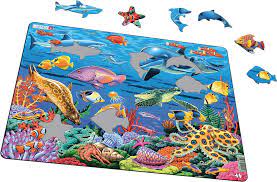 Larsen Puzzle - Marine Life on a Coral Reef