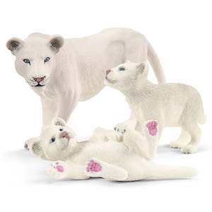 Toy: Schleich - Lion Mother with Cubs