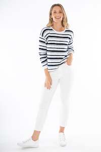 Jump Stripe Pullover