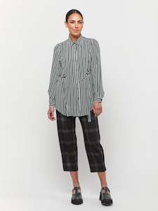 Womenswear: OBI Lattice Tuxedo Shirt