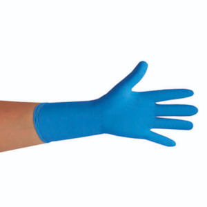 300mm Medical Grade Nitrile Glove Blue Powder Free (L)