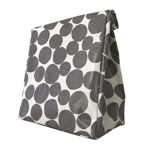 Oil Cloth Reusable Lunch Bag - Pebbles