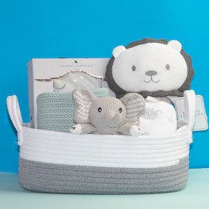 Welcome Baby Gift Basket (Deluxe) - Sage