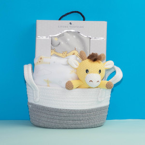 Welcome Baby Gift Basket - Yellow