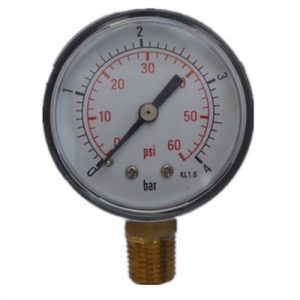 Side mount pressure gauge