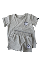 CASPER PJ SET - GREY MARLE