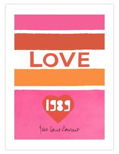 Art gallery: Yves Saint Laurent Love 1989