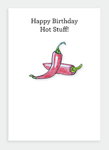 PR022 - Happy Birthday Hot Stuff (pack of 6)