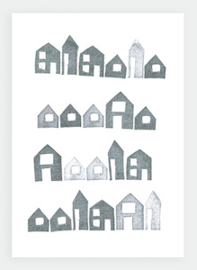 Stationery wholesaling: KW15 Little Houses | Krissie Watson