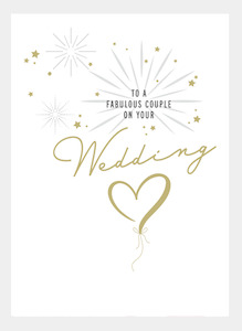 MM209 - To a Fabulous Couple on your Wedding (pack of 6)