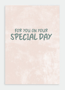 PR018 - For you on your special day (pack of 6)