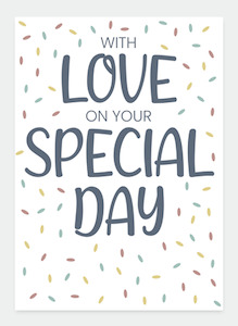 MM196 - With Love on your special day (pack of 6)