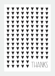 Stationery wholesaling: MM41 Thanks (Pack of 6)