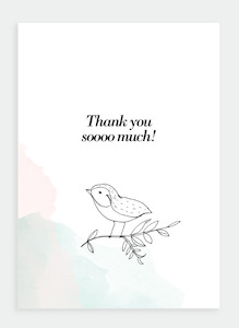 Stationery wholesaling: MM30 Thank you soooo much!  (Pack of 6)